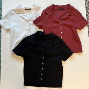 Brandy Mellville Cropped Polos One Size